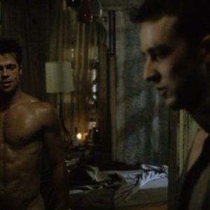 Brad Pitt showing dick nude