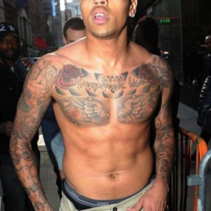 Chris Brown shirtless picture shirtless