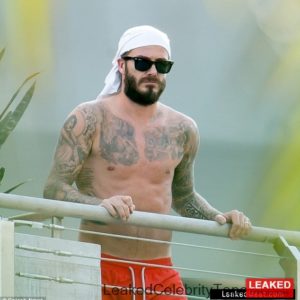 David Beckham photo shoot nude