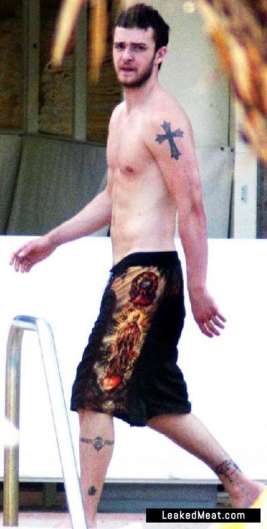 Justin Timberlake muscles shirtless