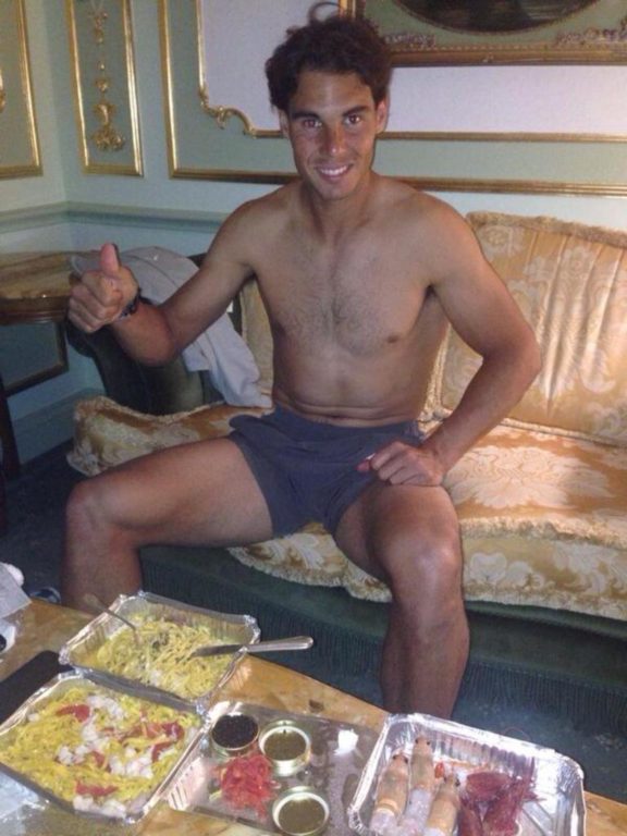 Rafael Nadal chest nude