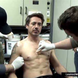 Robert Downey Jr masturbating nude